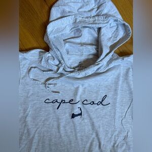 Women’s long sleeve hoodie T - Gray Cape Cod Women’s 2XL but runs smaller
